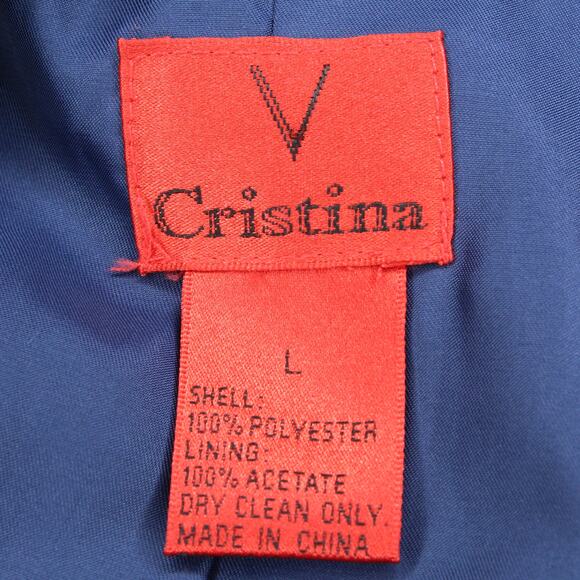 V Cristina Vegan Suede Draped Open Front Jacket L - Picture 7 of 7